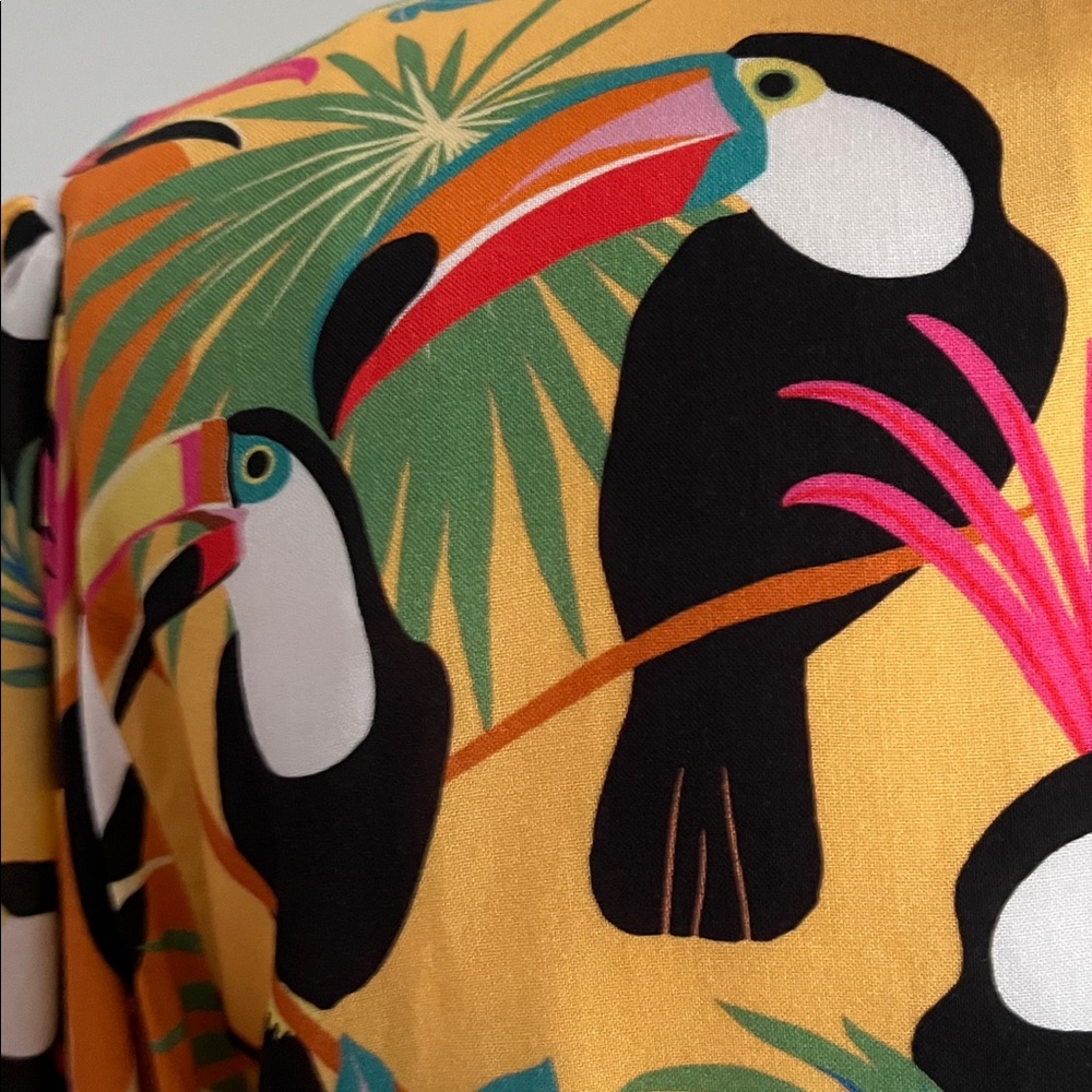 Farm Rio Tropical Print Wrap Top - Picture 10 of 13